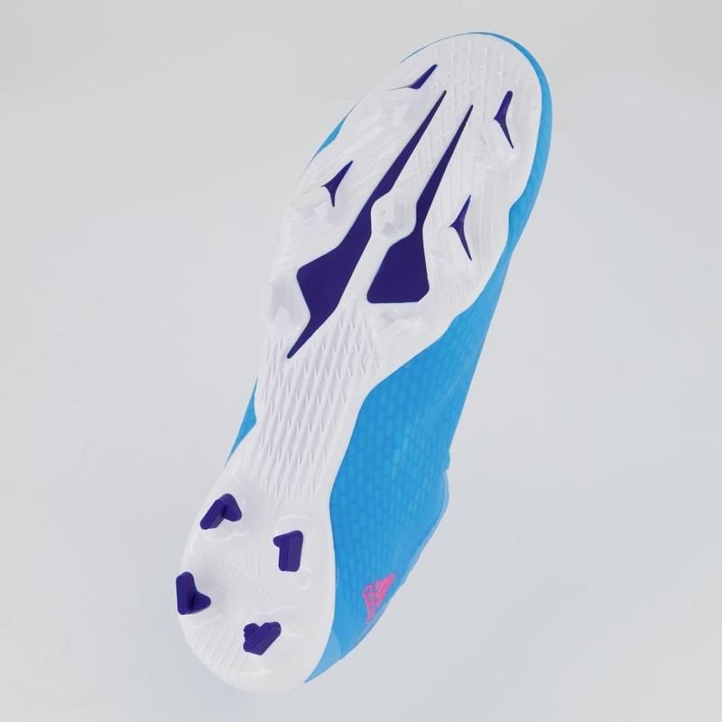 Chuteira Adidas X 21.3 Campo Azul e Rosa - Chuteira - Magazine Luiza